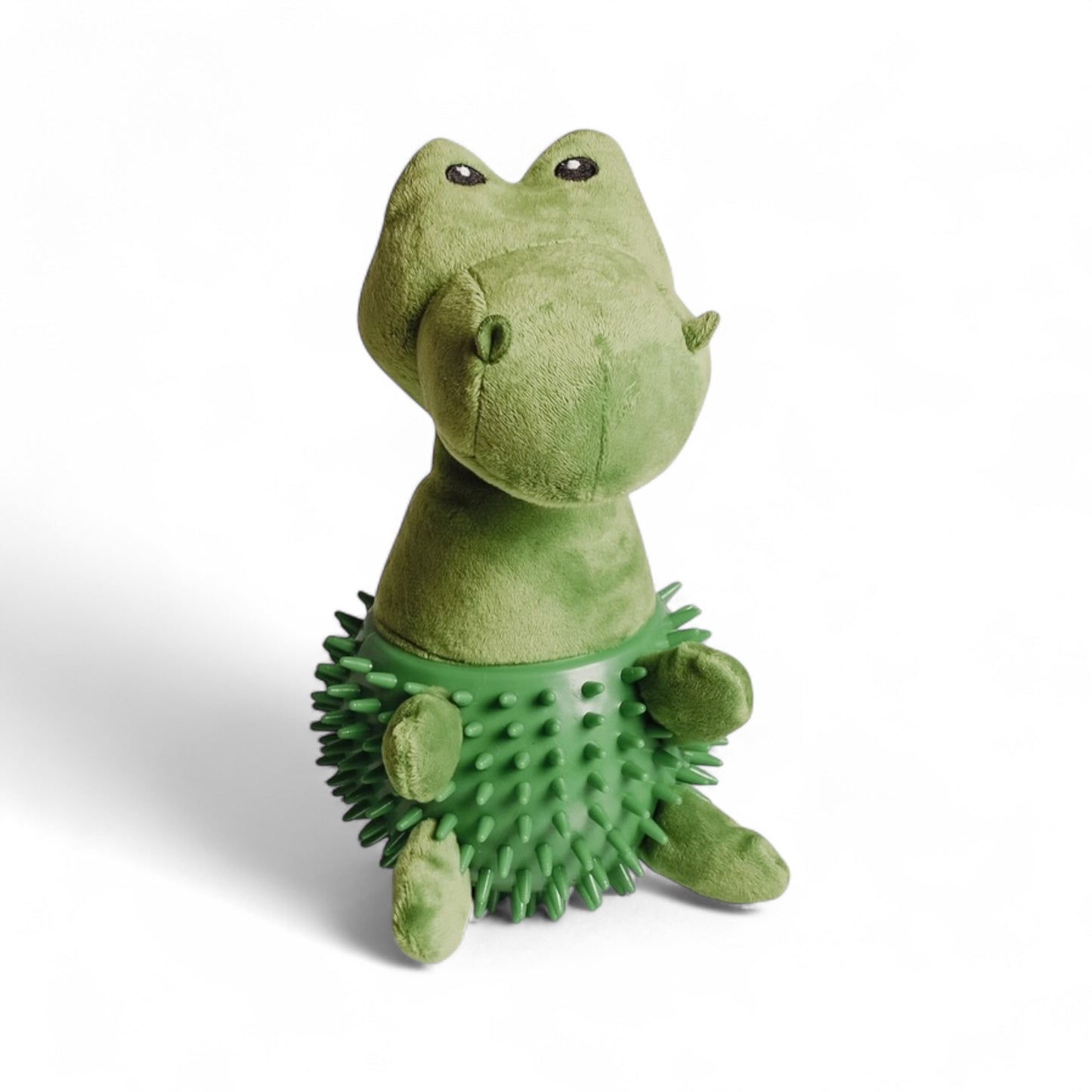 Hundespielzeug Dino - mit Quietscher und Noppen