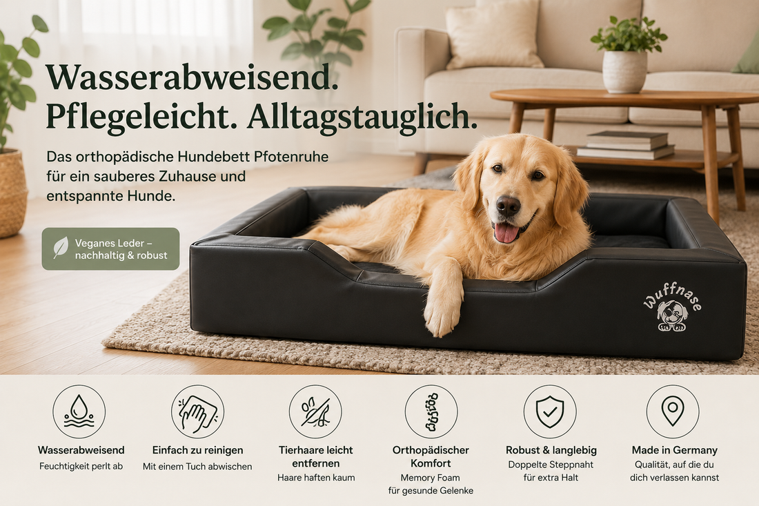 Warum ein wasserabweisendes Hundebett den Alltag mit Hund deutlich erleichtert