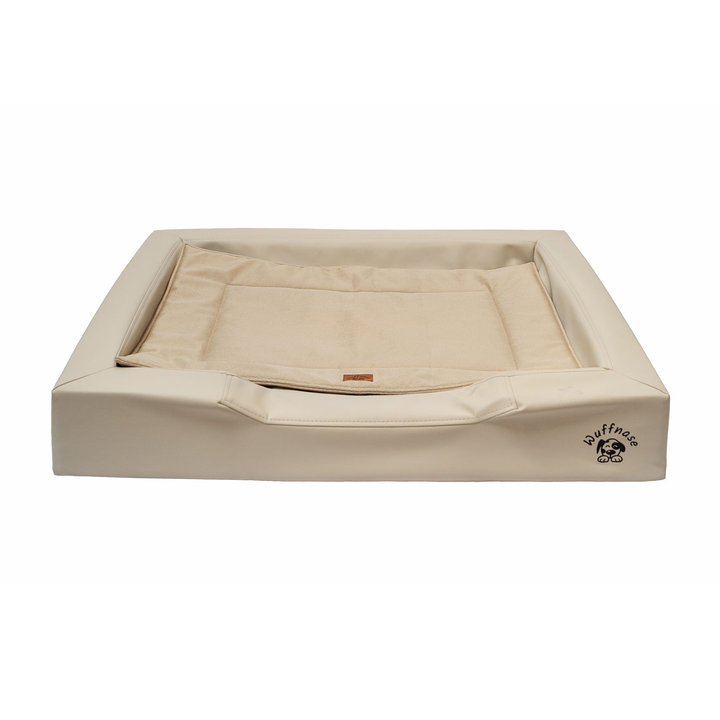 Orthopädisches Hundebett Pfotenruhe im Set mit Anti-Haar Decke Ella – BEIGE/BEIGE