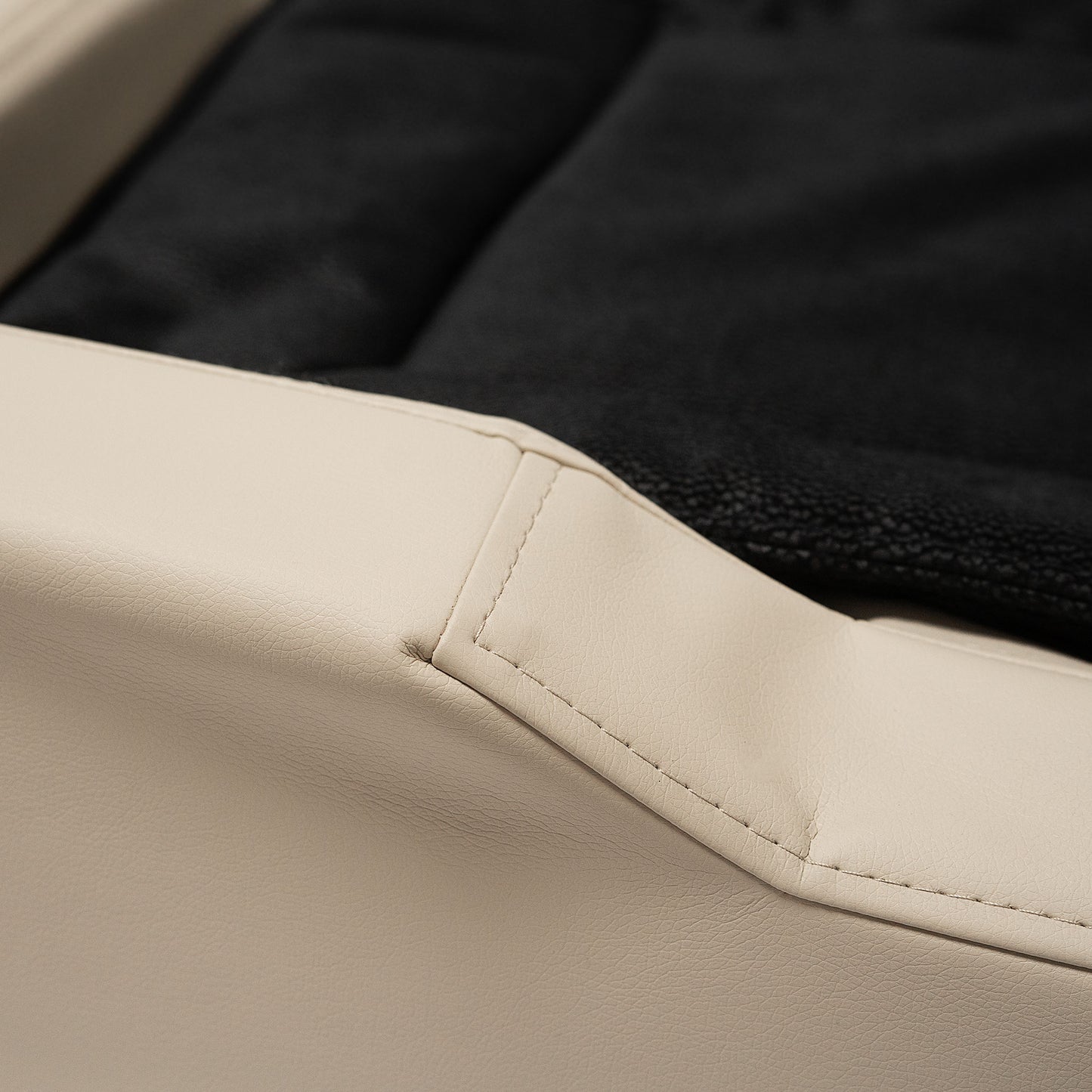 Orthopädisches Hundebett Pfotenruhe im Set mit Anti-Haar Decke Ella – BEIGE/SCHWARZ