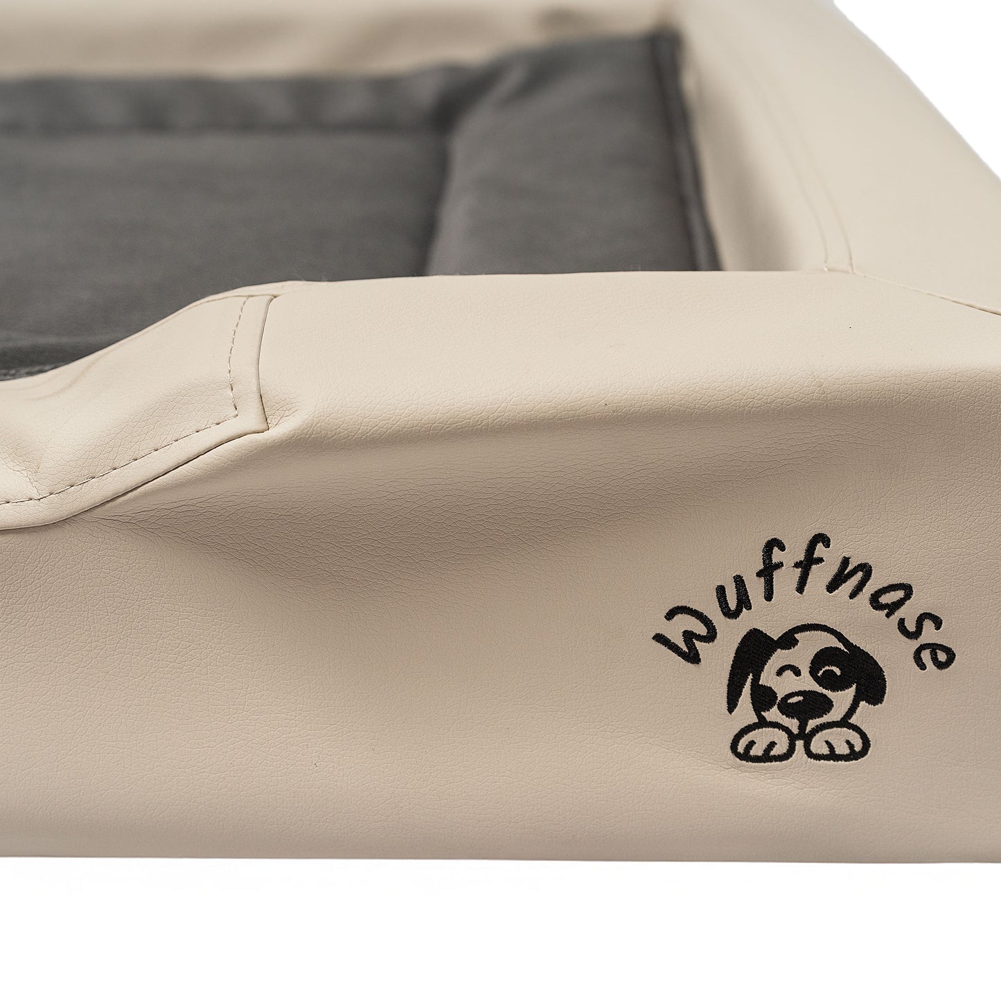 Orthopädisches Hundebett Pfotenruhe im Set mit Anti-Haar Decke Ella – BEIGE/ANTHRAZIT