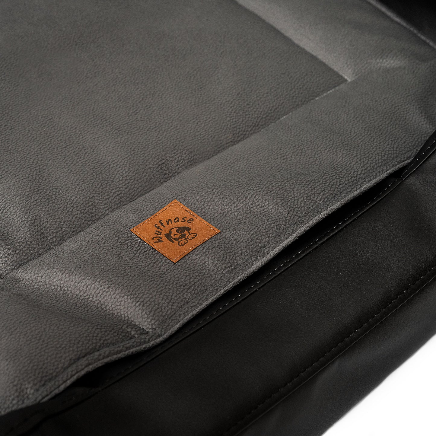 Orthopädisches Hundebett Pfotenruhe im Set mit Anti-Haar Decke Ella – SCHWARZ/ANTHRAZIT