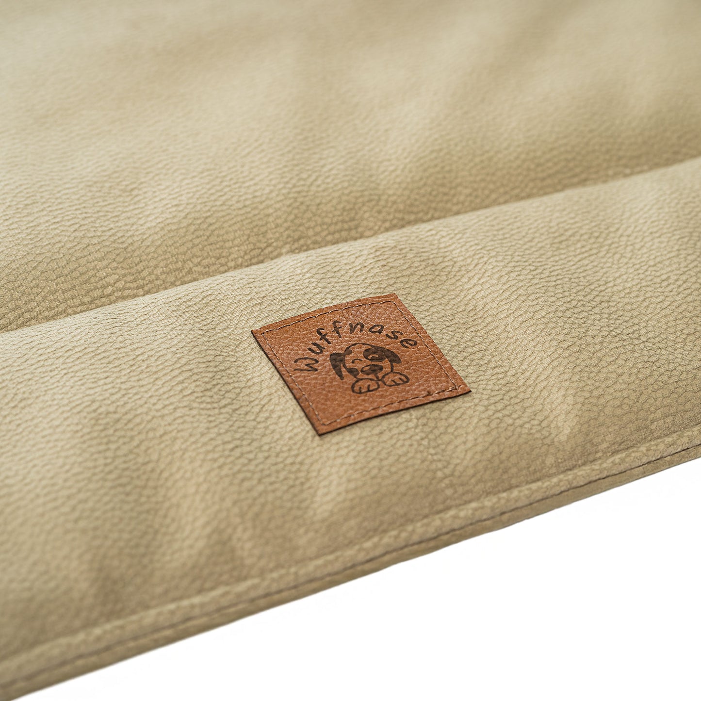 Orthopädisches Hundebett Pfotenruhe im Set mit Anti-Haar Decke Ella – BEIGE/GRÜN