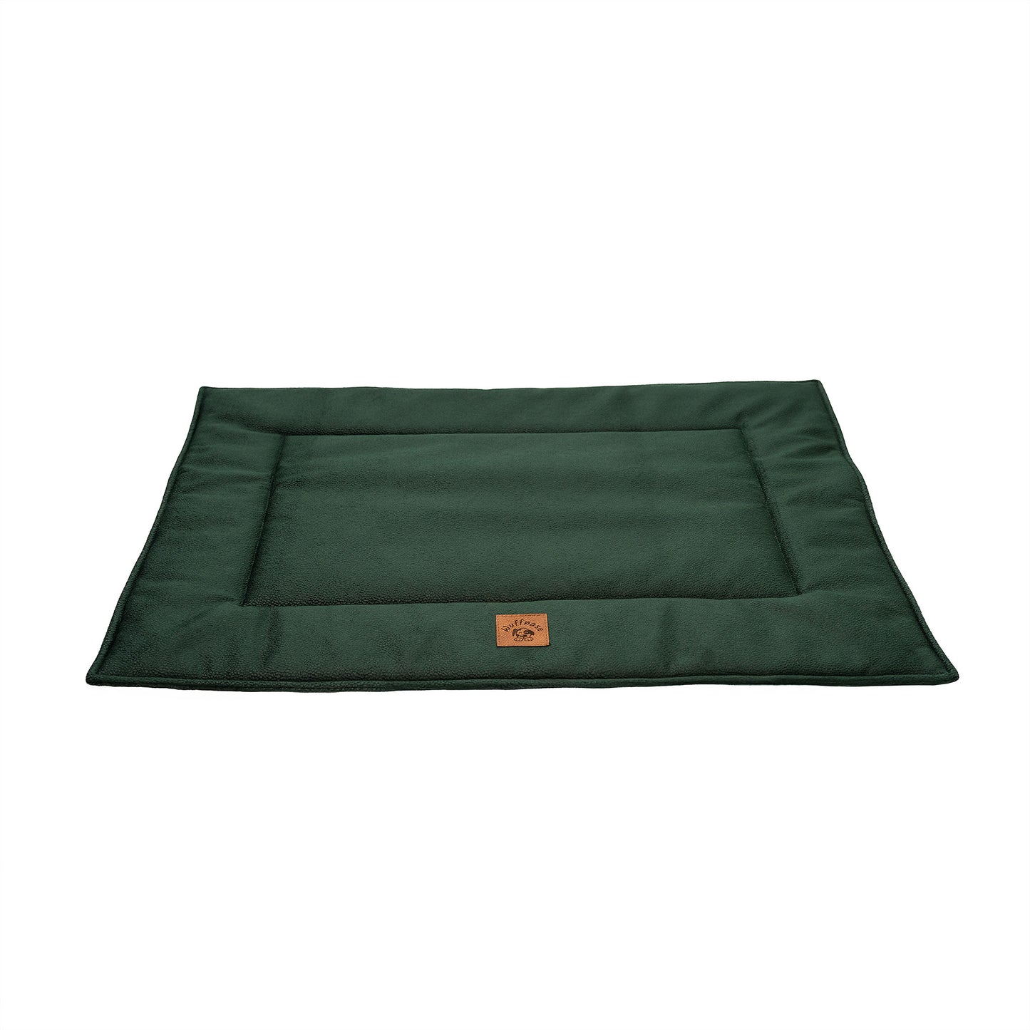 Orthopädisches Hundebett Pfotenruhe im Set mit Anti-Haar Decke Ella – BEIGE/DUNKELGRÜN