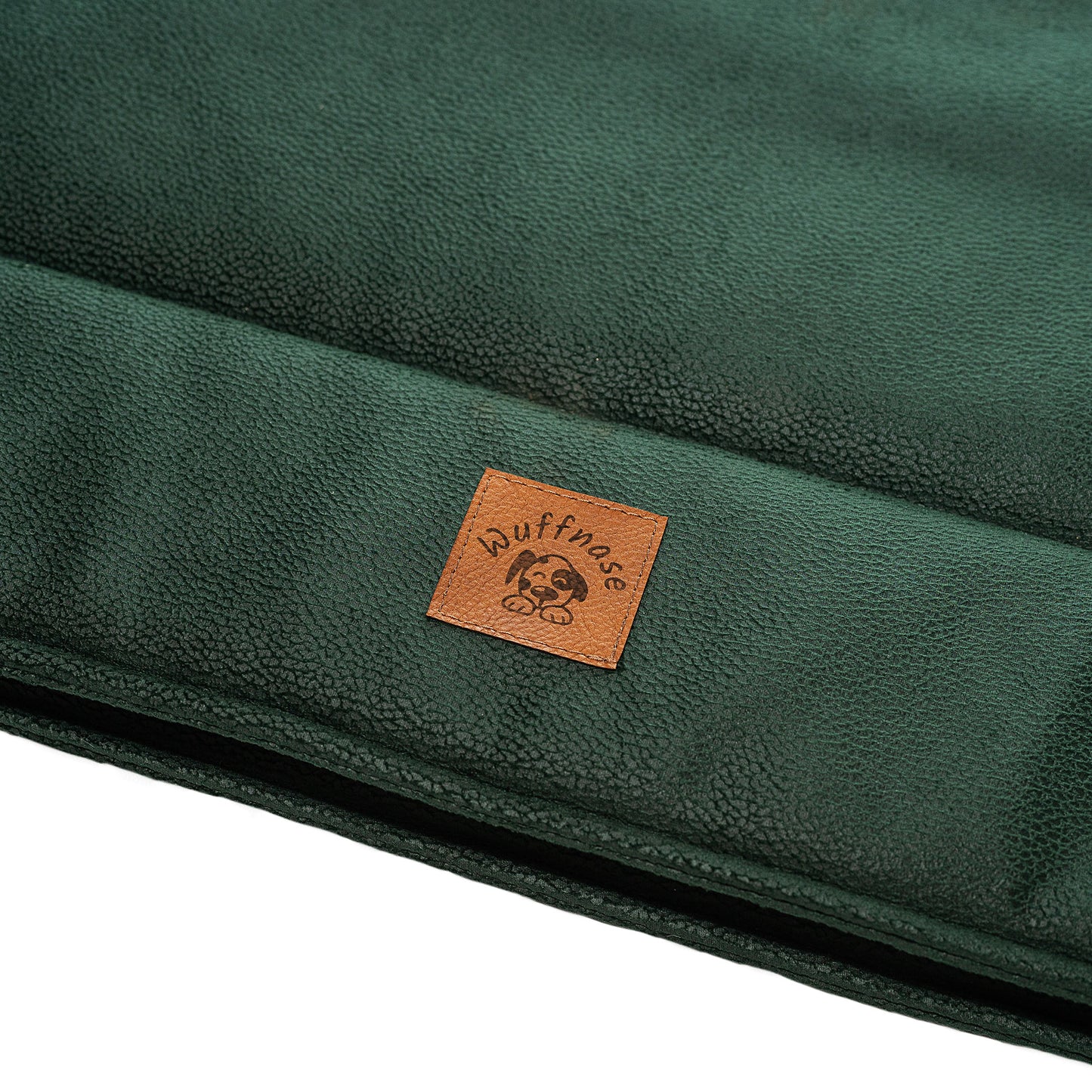 Orthopädisches Hundebett Pfotenruhe im Set mit Anti-Haar Decke Ella – ANTHRAZIT/DUNKELGRÜN