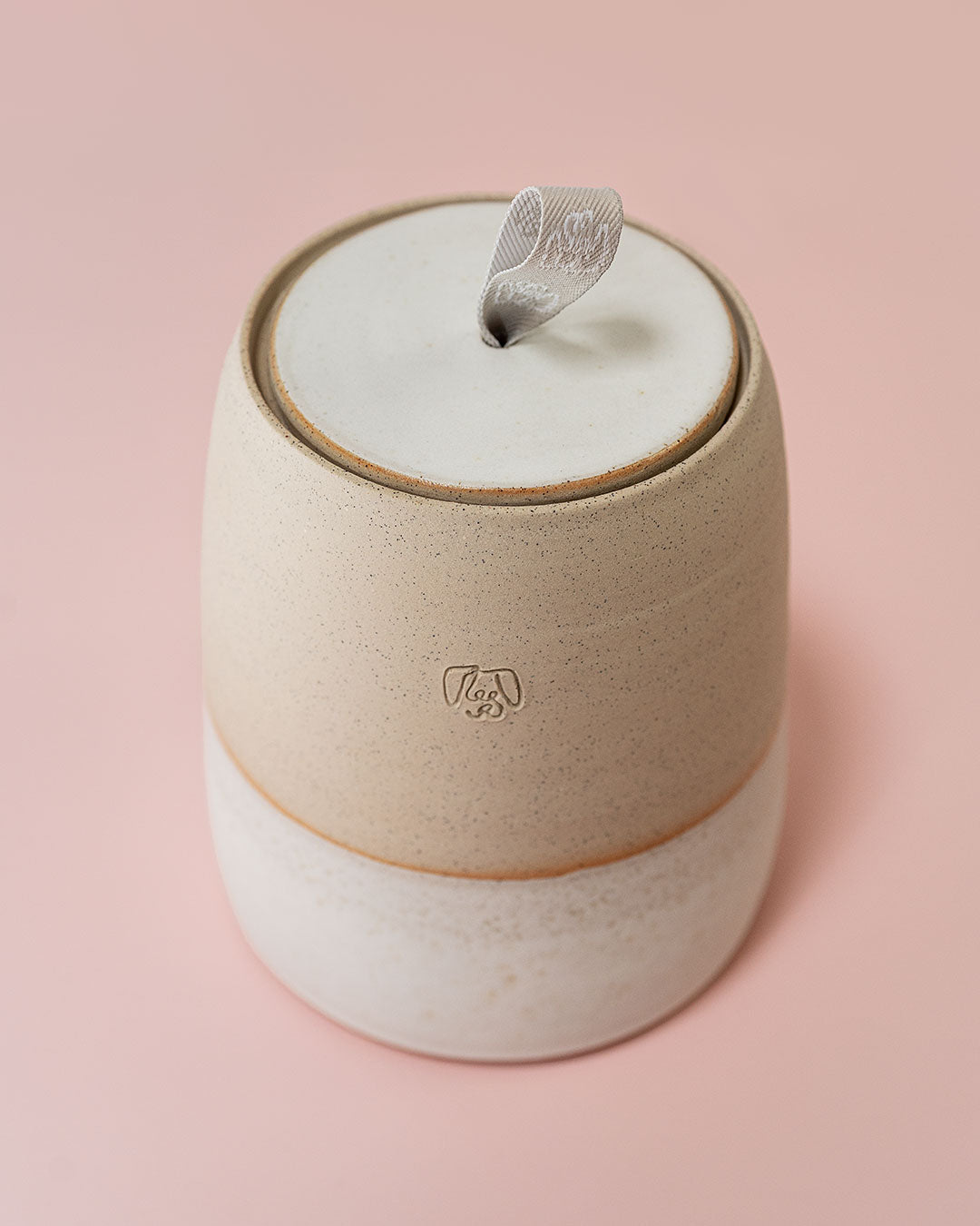 Keramik Leckerli-Dose Weiß